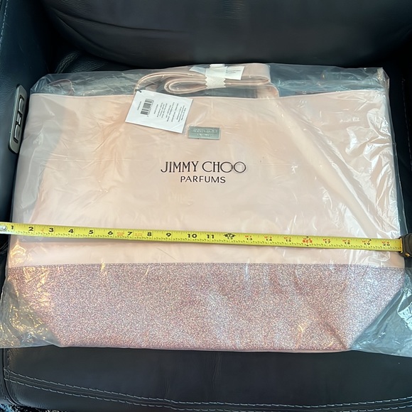 Jimmy Choo XL tote bag! Pink with Bling! Absolutely beautiful! New! Sealed - Picture 3 of 7